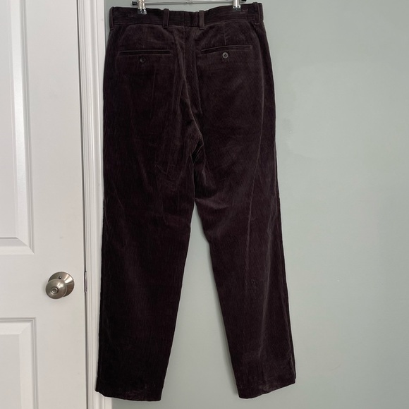 COS Dark Brown Corduroy 100% Cotton Straight Leg Pant Trouser - Picture 8 of 16